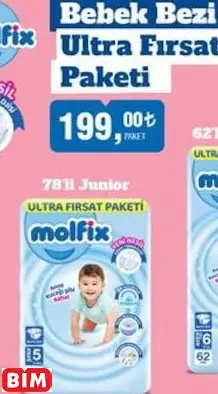 MOLFİX BEBEK BEZİ ULTRA FIRSAT PAKETİ